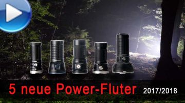 5 neue Power-Taschenlampen (Fluter) 2017/2018