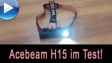 Stirnlampe Acebeam H15 im Test!