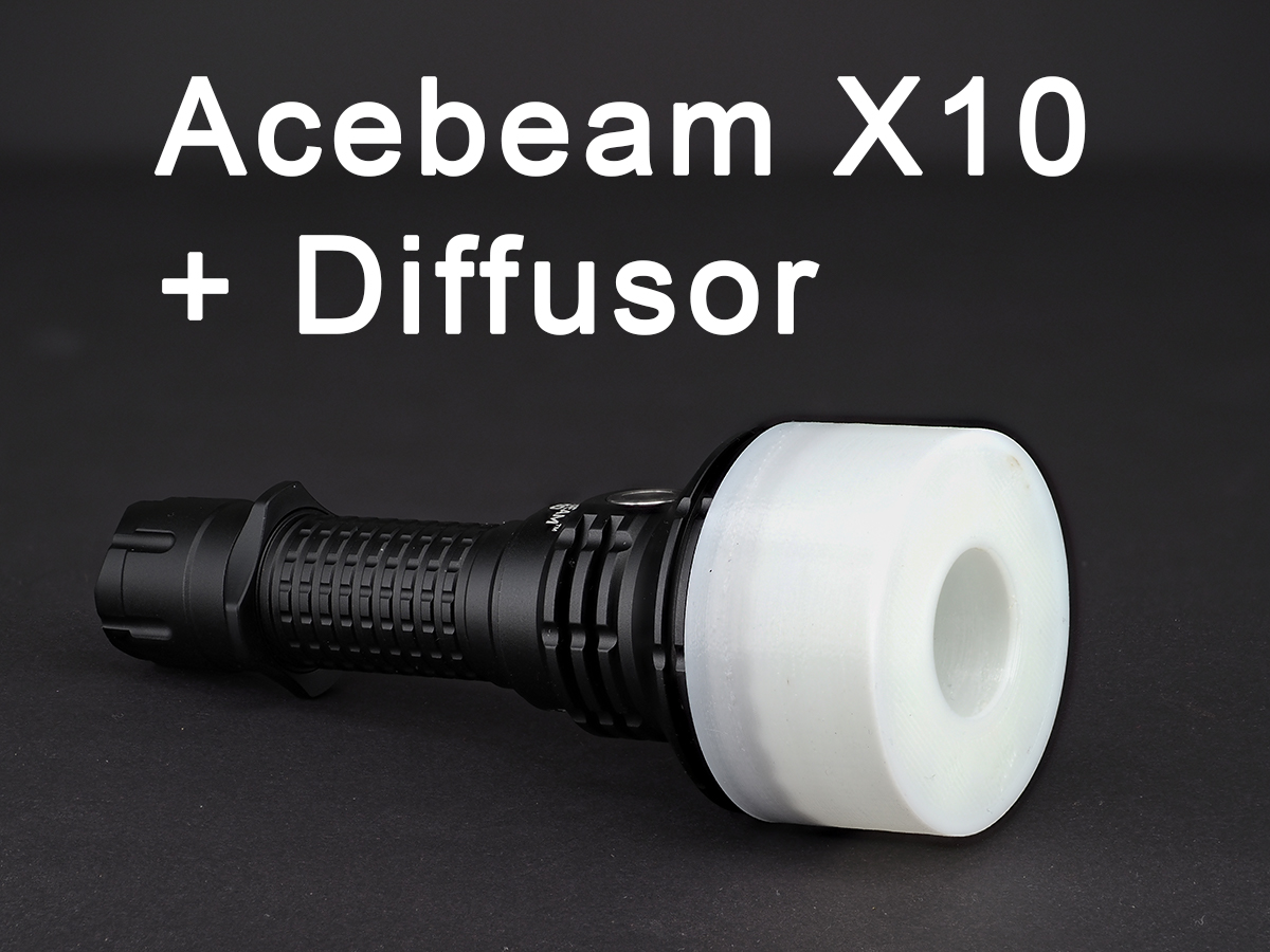 AceBeam X10 - Makropraxis mit Diffusor - Traumflieger.de