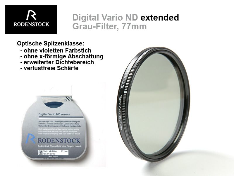 Rodenstock Digital Vario ND Extended Filter, E77 - Traumflieger