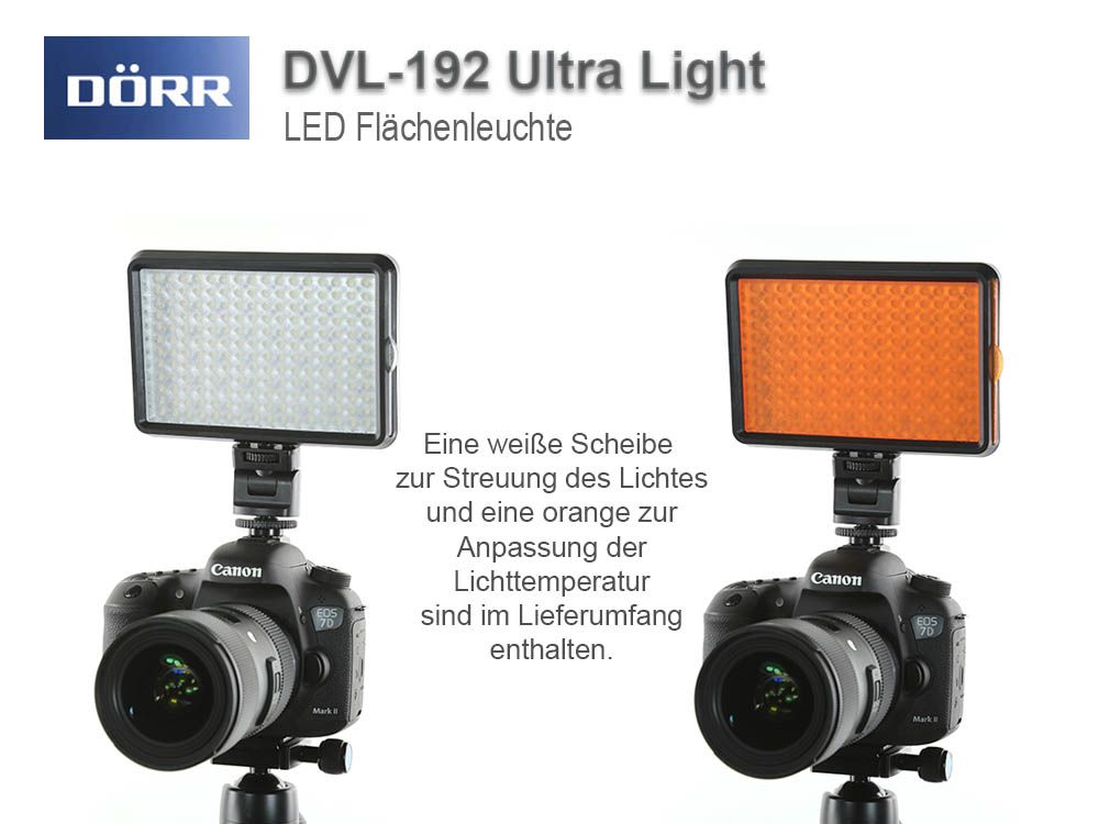 Dörr LED Videoleuchte DVL-192 Ultra Light - Traumflieger