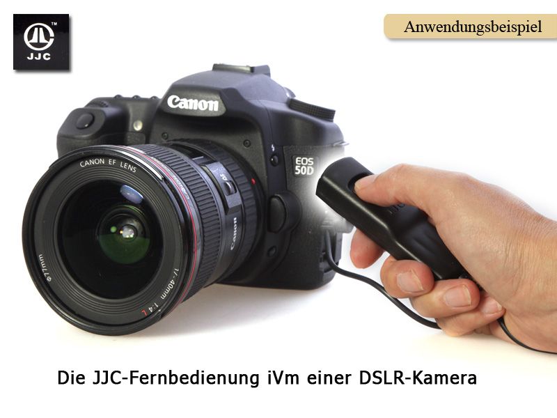 Fernauslöser JJC MA-C 90 cm für z. B. Canon 70D/60D/700D/650D/600D/550D/500D/450D/400D/1100D  - Traumflieger